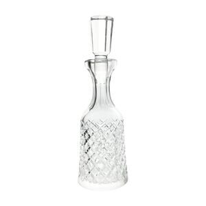 Waterford-Style “Alana” Crystal Decanter & Stopper 13 1/4” 24oz Unsigned